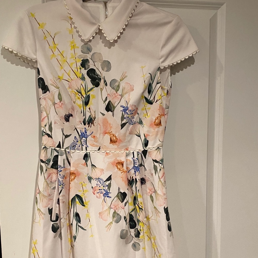 Ted Baker white floral dress